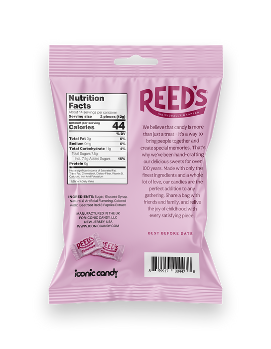 Reeds Cinnamon Hard Candy 6.25oz Bag
