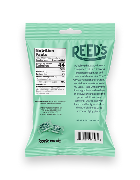 Reeds Hard Candy Peppermint 6.25oz Bag