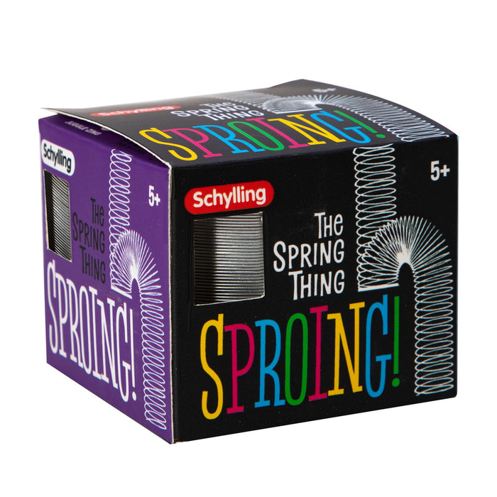Box of Schylling 'The Spring Thing' toy on a white background