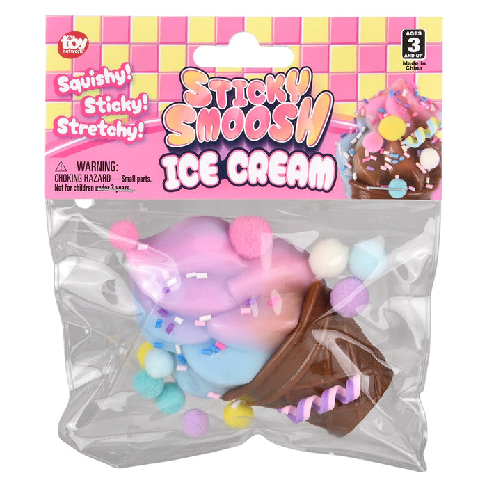 Packaged Sticky Smoosh Ice Cream toy with colorful packaging