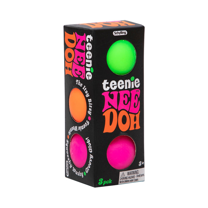 Teenie Nee Doh 3 Pack Box Squish Toys assorted colored