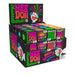 Display of Nee Doh product packaging with colorful text and graphics on a white background