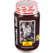 Tootsie Roll jar with red and white lid on a white background
