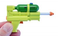 Worlds Smallest Super Soaker 50 in hand