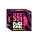 Box of Nee Doh Fuzz Ball Wonder Waves with pink ball on black background