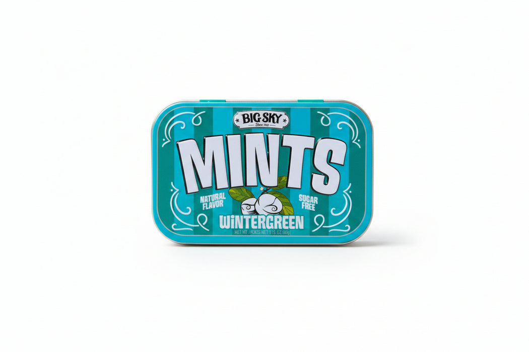 Big Sky Mints wintergreen tin 