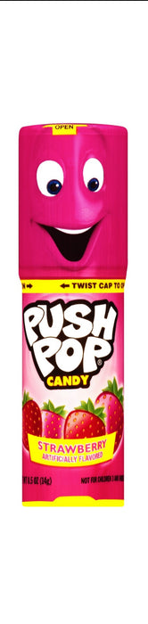 Push Pop .5oz Lollipop Strawberry