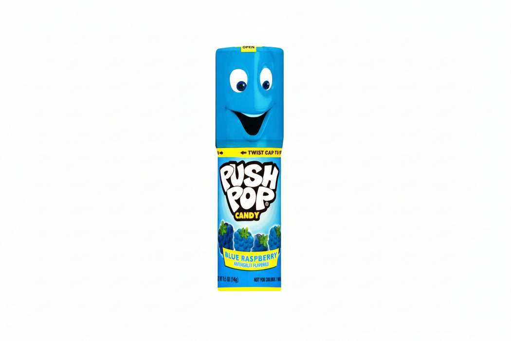 Push Pop .5oz Lollipop Blue Raspberry
