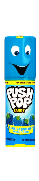 Push Pop .5oz Lollipop Blue Raspberry