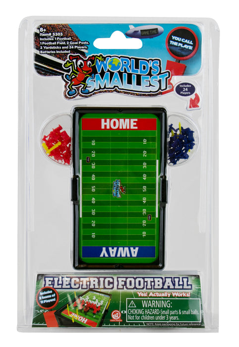 World's Smallest Electric Football game in packaging