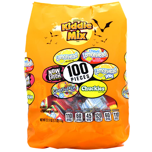 Ferrara Candy Mega Mix! Includes Lemon head Lollipops, Chuckles, Now &amp; Later's, Everlasting Gobstoppers, Lemon Heads original, and Chewy Lemon Heads Fruit! Satisfy your sweet tooth, or share these delightful candies with all your trick or treater's!