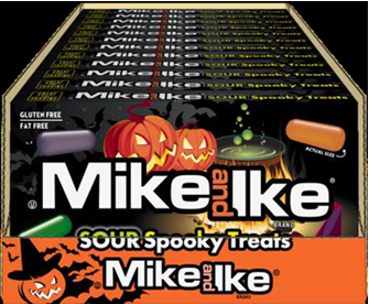 Mike & Ike Sour Spooky Treats 4.25oz box 12ct case