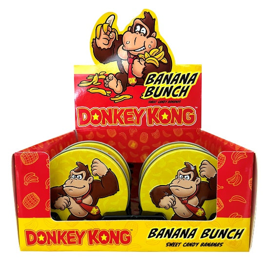 Donkey Kong Banana Bunch candy packaging with cartoon character on a white background