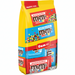 A bag of M&M's Minis candy in a party size pack, featuring peanut butter, milk chocolate, and peanut butter candy flavors. The packaging is bright yellow with red, blue, and white sections displaying the M&M's Minis branding and colorful candy imagery.