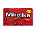 A red box of Mike and Ike Pure Cherry flavored candy, featuring the brand logo, 'Cherry' text, cherries, and a depiction of a candy stick on a white background.