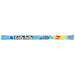 A long horizontal package of Lafty Taffy Blue Raspberry candy sticks on a plain white background.