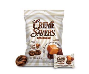 Indulge your senses with an irresistible taste of decadent chocolate swirled in rich caramel cream! Silky smooth and seductively sweet, Crème Savers provides great tasting, long lasting satisfaction. These carefully crafted blends are also available in Strawberries & Cream as well as Orange and Crème.