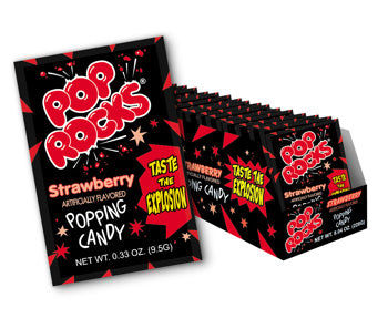 Pop Rocks Strawberry .33oz pack - 24ct box