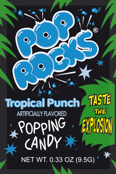 Pop Rocks Tropical Punch .33oz pack or 24ct box