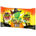 Sour Patch Kids Halloween candy package with a witch hat and candy corn design.