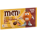 M&M's Milk Chocolate Pumpkin Pie package with an orange M&M character on a white background
