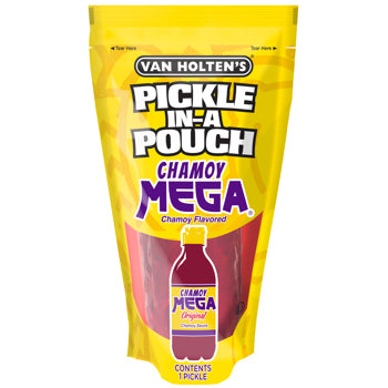 Van Holten's Pickle in a Pouch Chamoy Mega on a white background