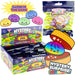 Glow-in-the-dark mystery squishy dumplings with packaging and display box.
