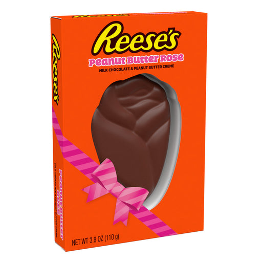 Share the Love with a Solid Reeses Peanut Butter Filled Rose! Show her this Rose will never Wilt and just how sweet you really think she is, with this beautifully delicious and thoughtful gift. (Valentine's Day never tasted so good!)