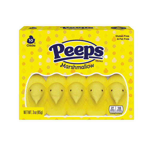 Marshallow Peeps Yellow Chicks 10 count pack