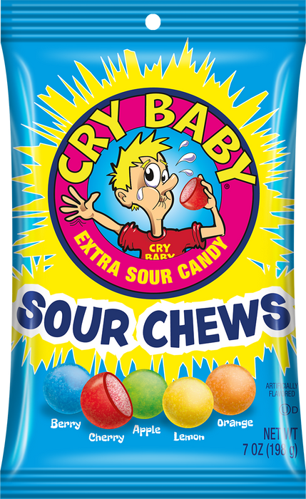 Cry Baby Sour Chews 7oz bag