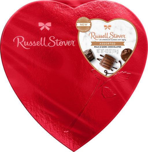 Russell Stover 4.03oz Heart Box Assorted Chocolates