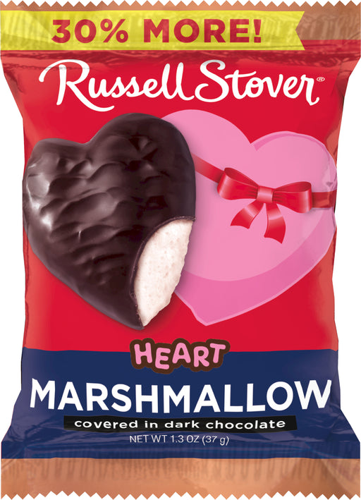 Russell Stover 1.3oz Heart Dark Chocolate Marshmallow