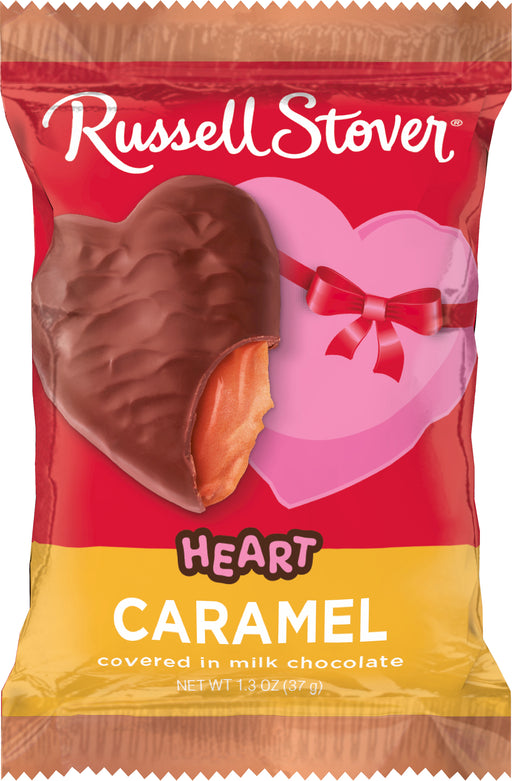 Russell Stover 1.3oz Heart Chocolate caramel