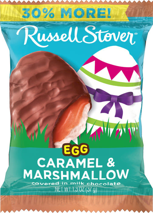 Easter Russell Stover 1.3oz Egg Chocolate Caramel & Marshmallow