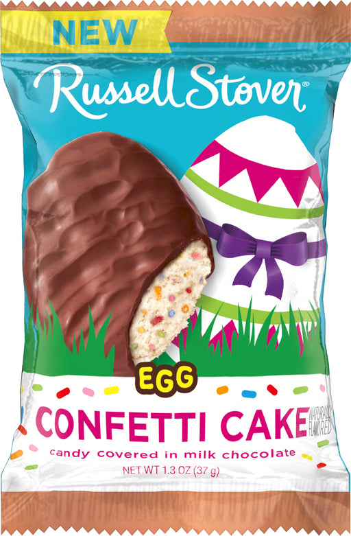 Easter Russell Stover 1.3oz Egg Chocolate Confetti Cake
