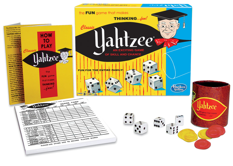 Yahtzee the original Dice Game of Skill and Chance
