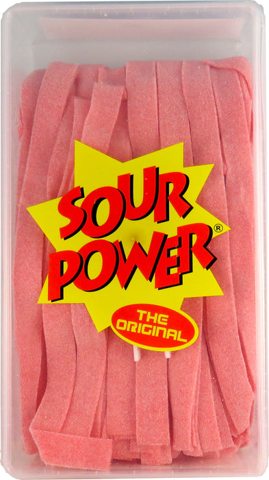Sour Power Belts Pink Lemonade 150ct Tub with Tongs