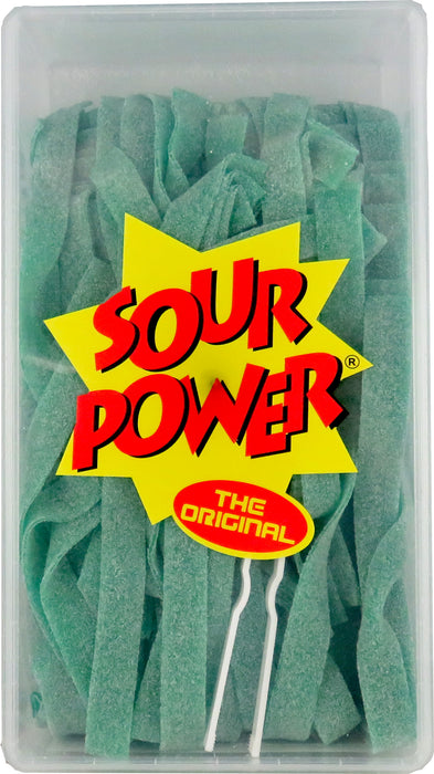 Sour Power Belts Green Apple 150ct Tub With Tongs