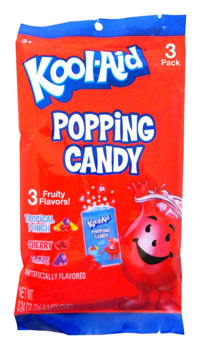 Kool Aid Popping Candy 3pack assorted 