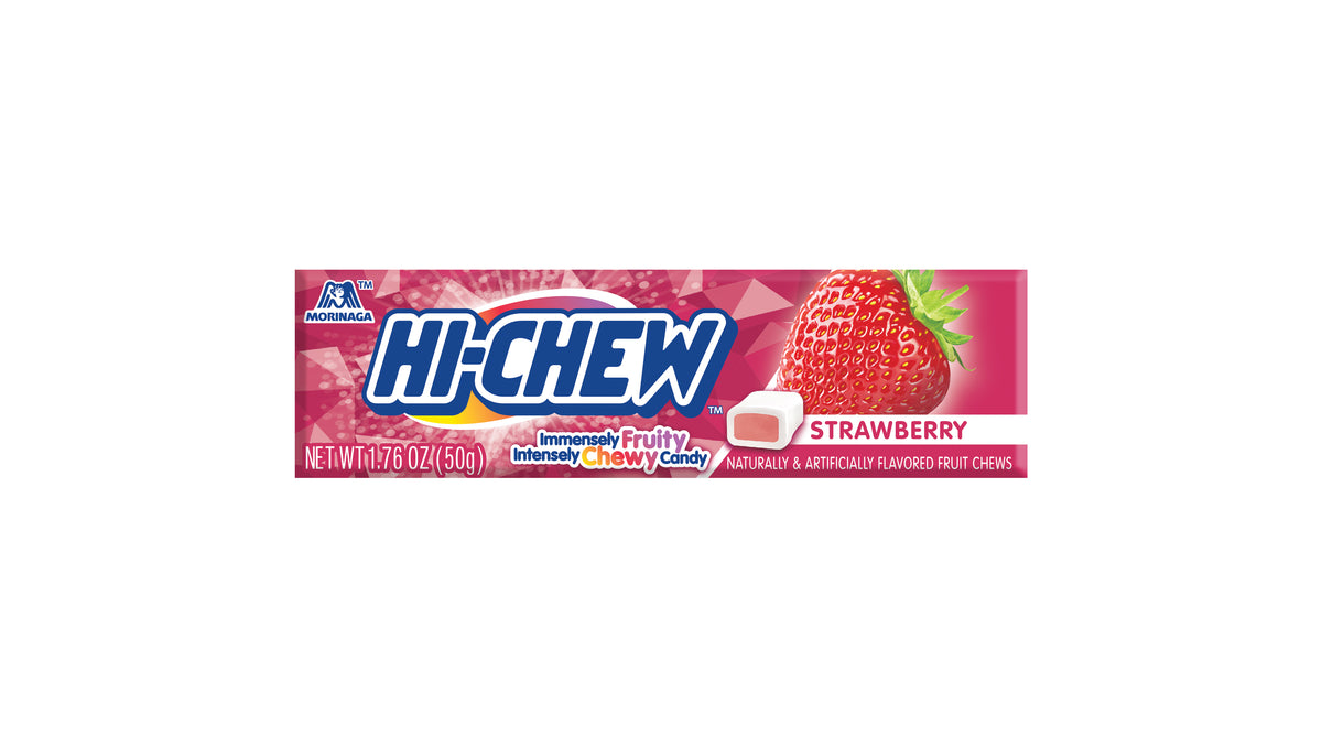 Hi Chew Sticks Strawberry 1.76oz pack or 15ct box — Sweeties Candy