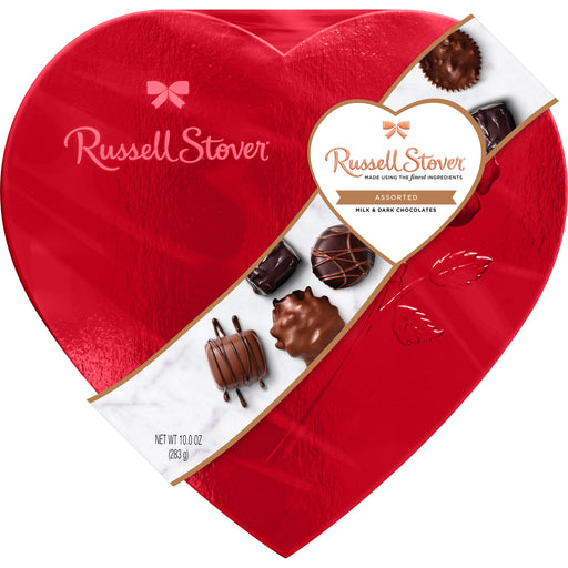 Russell Stover 10oz Heart Box Assorted Chocolate
