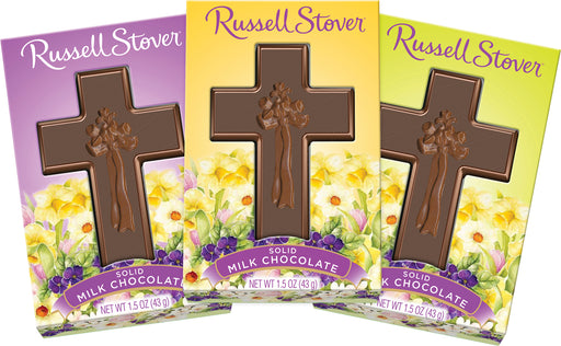 Easter Russell Stover 1.5oz Solid Milk Chocolate Cross