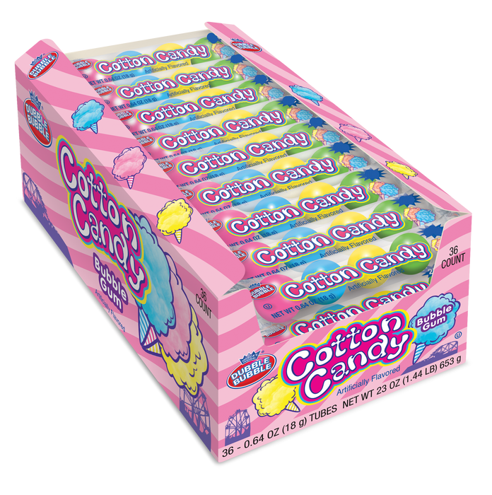 Dubble Bubble Cotton Candy Gumball 36ct box