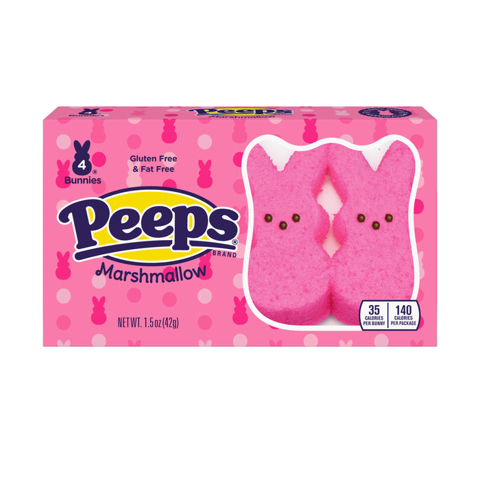 Marshmallow Peeps Pink Bunnies 4pack