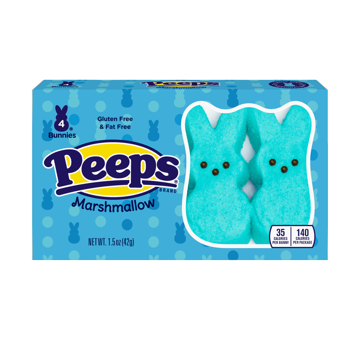 Peeps Blue Bunnies 4ct pack — Sweeties Candy of Arizona