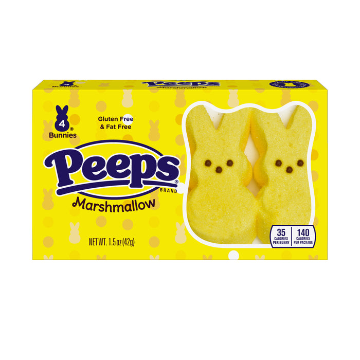 Marshmallow Peeps Yellow Bunnies 4pack