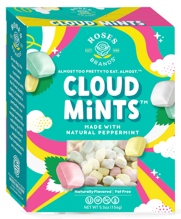 Pastel Mints 5.5oz box Cloud Mints by Roses Brands
