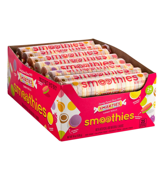 Smarties MEGA Smoothies 2.25oz roll or 24ct box