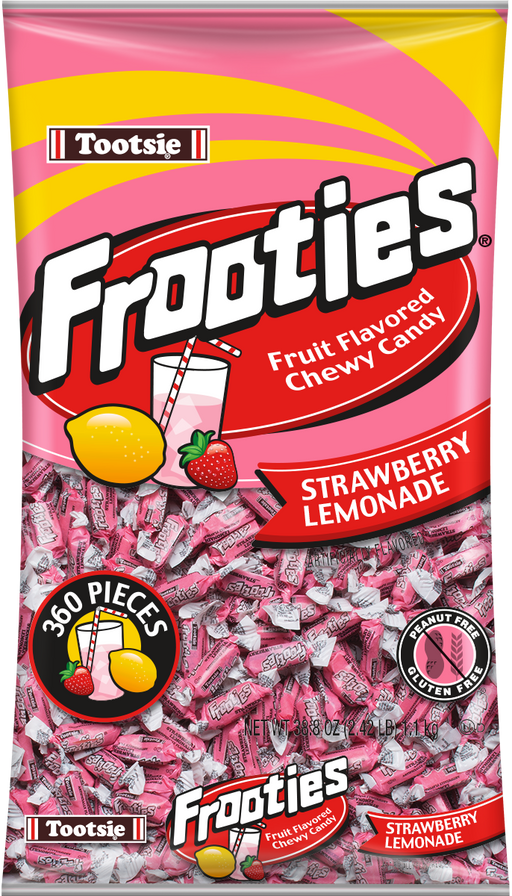 Tootsie Frooties Strawberry Lemonade 360ct bag — Sweeties Candy of Tootsie Frooties Strawberry Lemonade 360ct bag — Sweeties Candy of