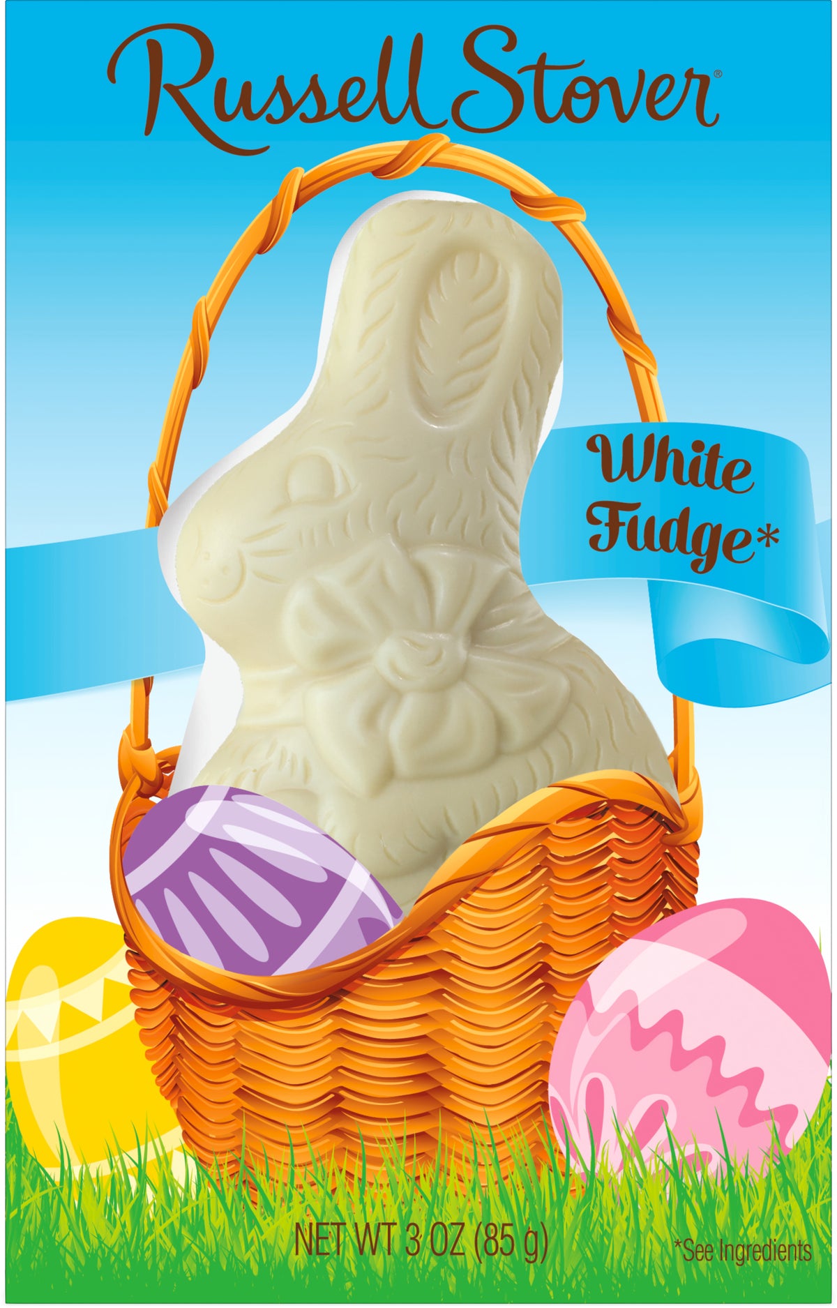 Easter Russell Stover 3oz Bunny Rabbit White Fudge — Sweeties Candy of ...